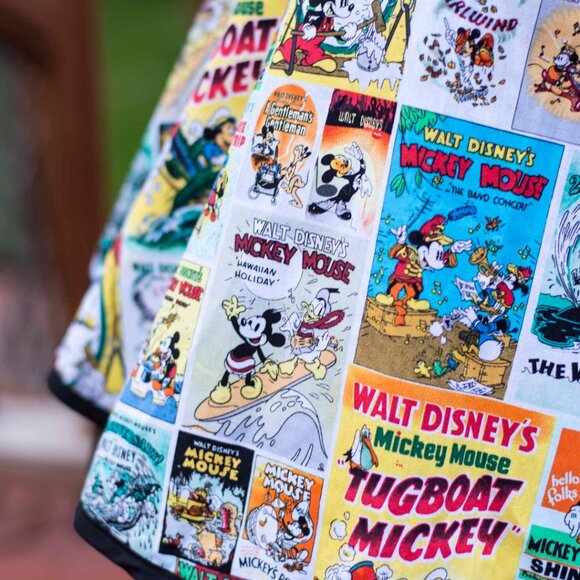 Classic Mickey Handmade 50's Style Pin-up apron - One of a kind! - Picture 10 of 10